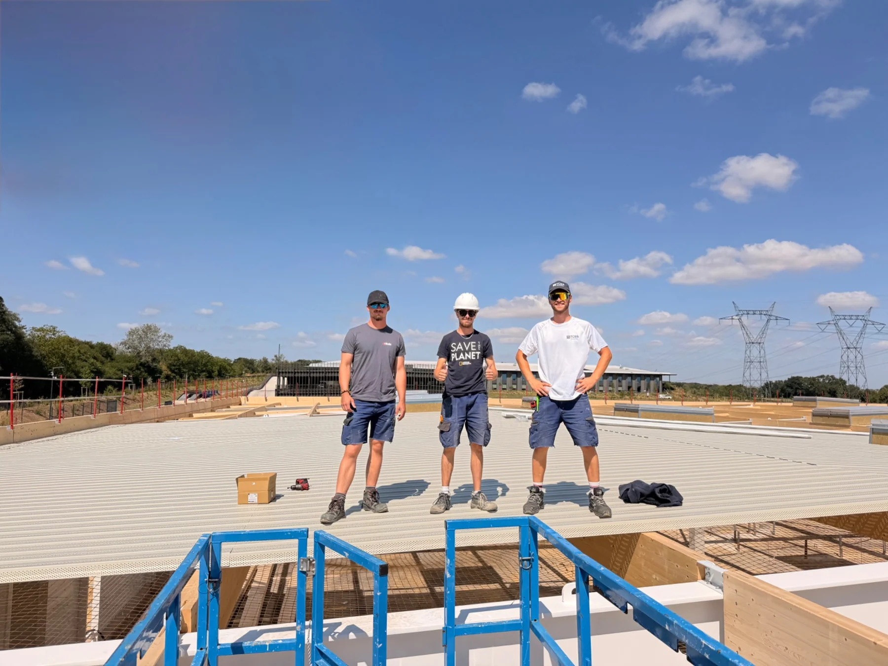 L’équipe TCES mobilisée sur le chantier industriel à Cergy