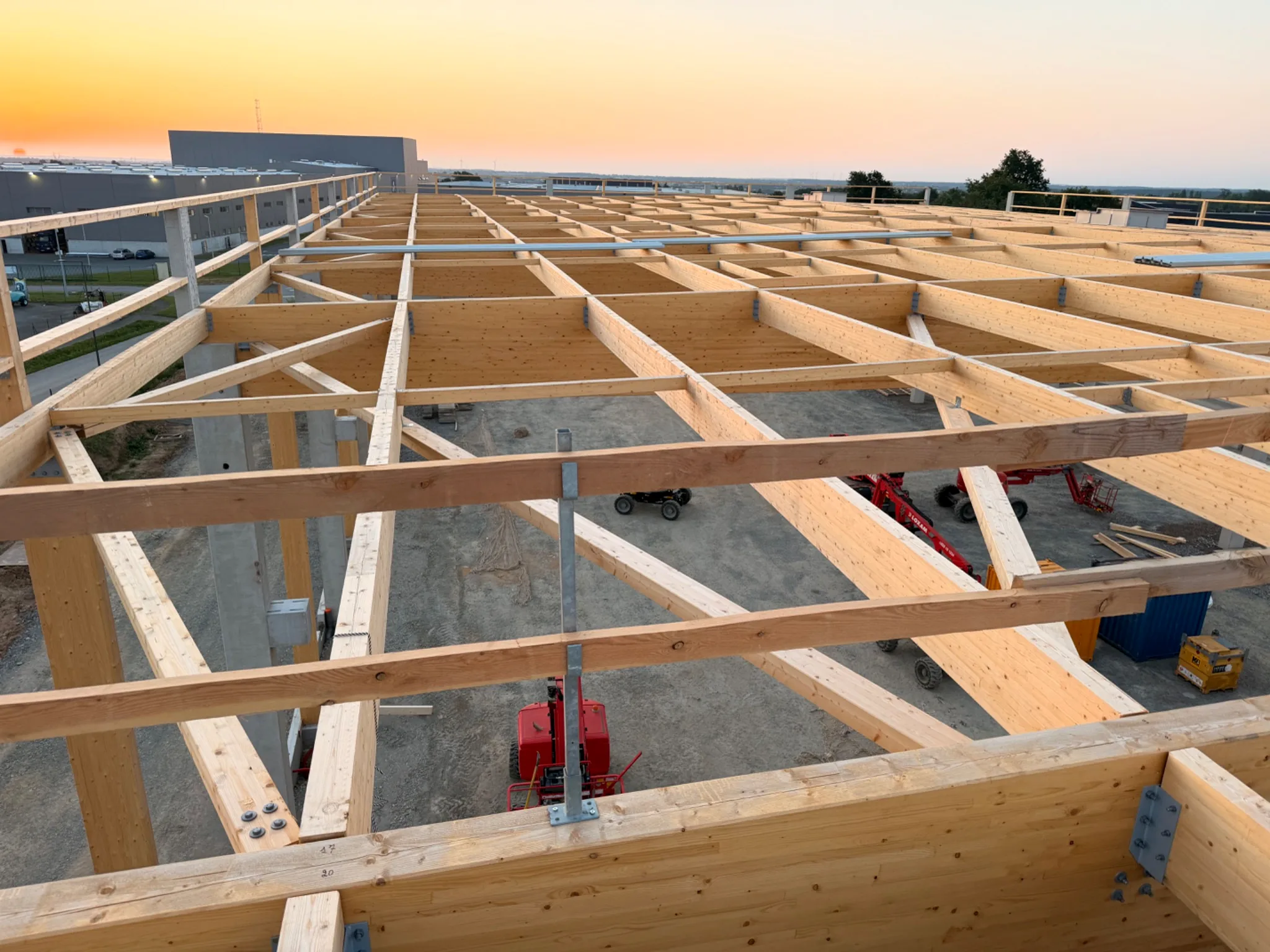 Structure de la toiture avant étanchéité