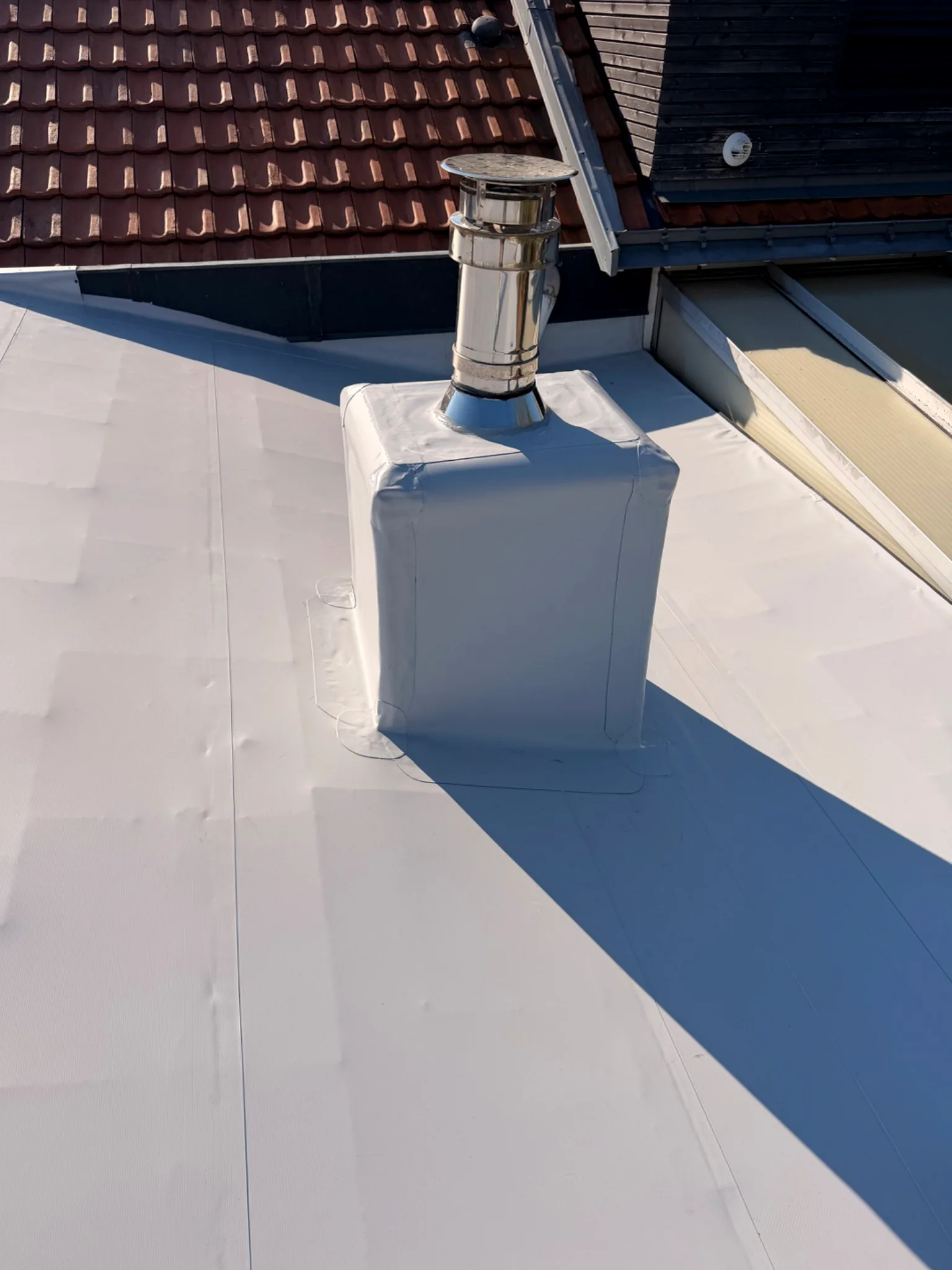 Finition autour d'une cheminée